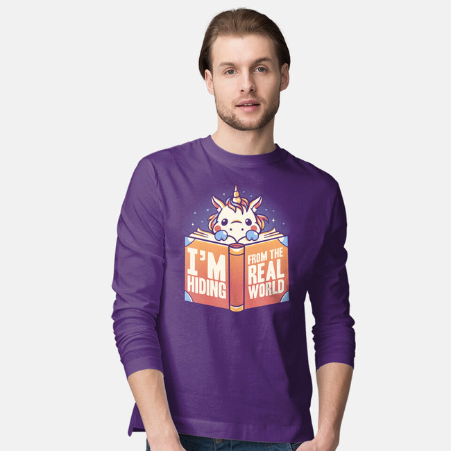 Hiding From the Real World-mens long sleeved tee-koalastudio