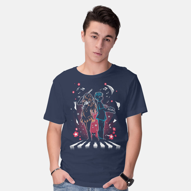 Lie In April-mens basic tee-constantine2454