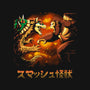 Smash Kaiju-none stretched canvas-Andriu