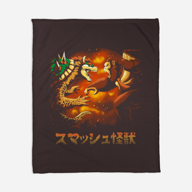 Smash Kaiju-none fleece blanket-Andriu
