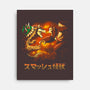 Smash Kaiju-none stretched canvas-Andriu