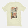 Kaiju Fight In Edo-womens fitted tee-vp021