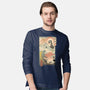 Kaiju Fight In Edo-mens long sleeved tee-vp021