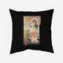 Kaiju Fight In Edo-none non-removable cover w insert throw pillow-vp021