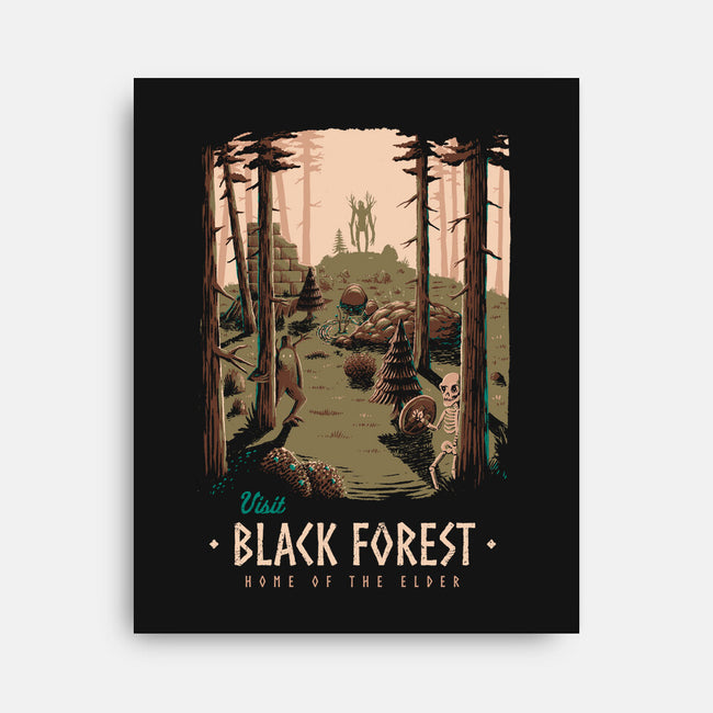 Black Forest-none stretched canvas-Azafran