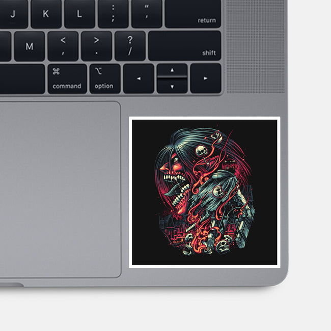 Break the Walls Down-none glossy sticker-glitchygorilla