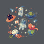 Cats in Space-none non-removable cover w insert throw pillow-Geekydog