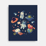Cats in Space-none stretched canvas-Geekydog