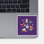 Cats in Space-none glossy sticker-Geekydog
