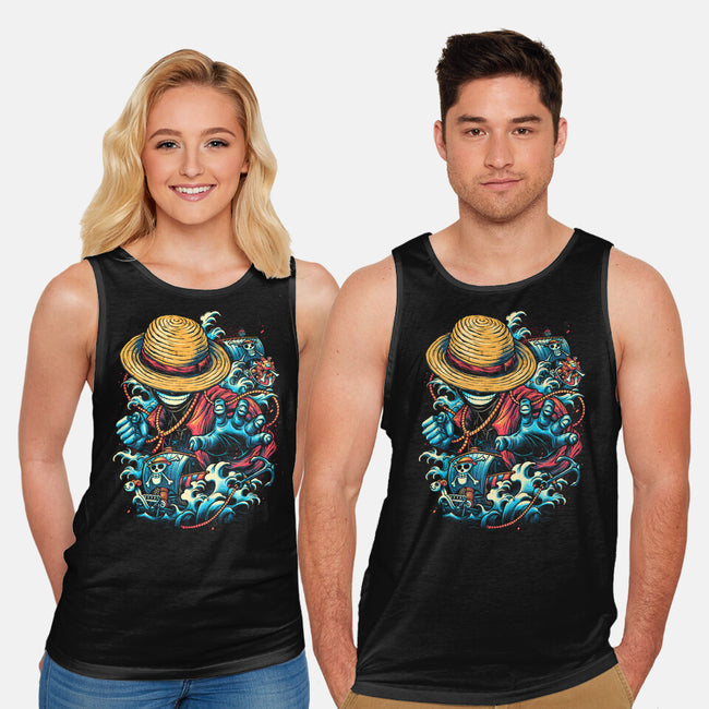 Colorful Pirate-unisex basic tank-glitchygorilla