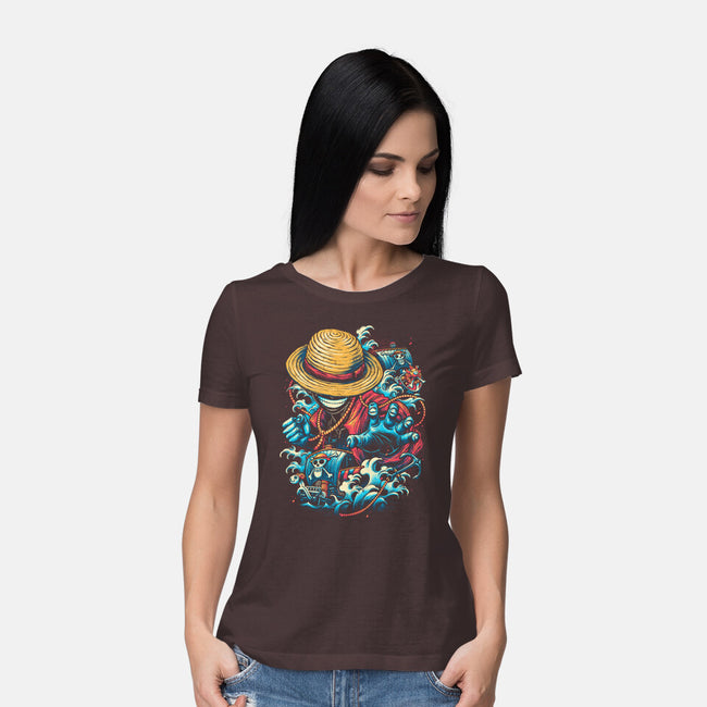 Colorful Pirate-womens basic tee-glitchygorilla