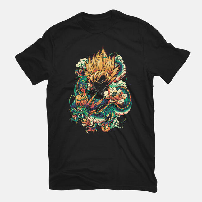 Colorful Dragon-mens basic tee-glitchygorilla