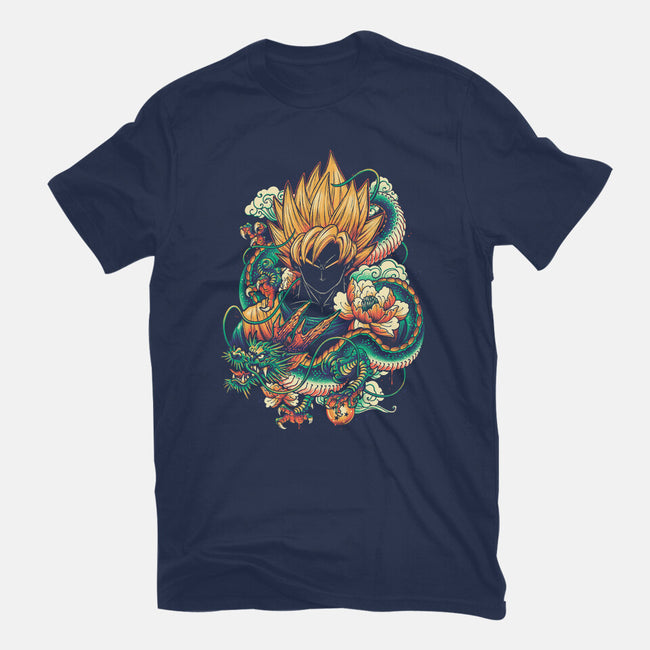 Colorful Dragon-mens basic tee-glitchygorilla