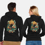 Colorful Dragon-unisex zip-up sweatshirt-glitchygorilla