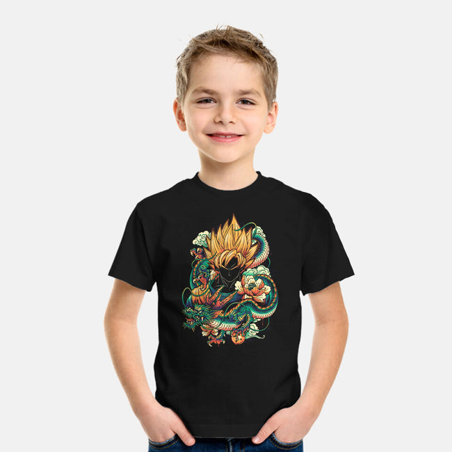 Colorful Dragon-youth basic tee-glitchygorilla