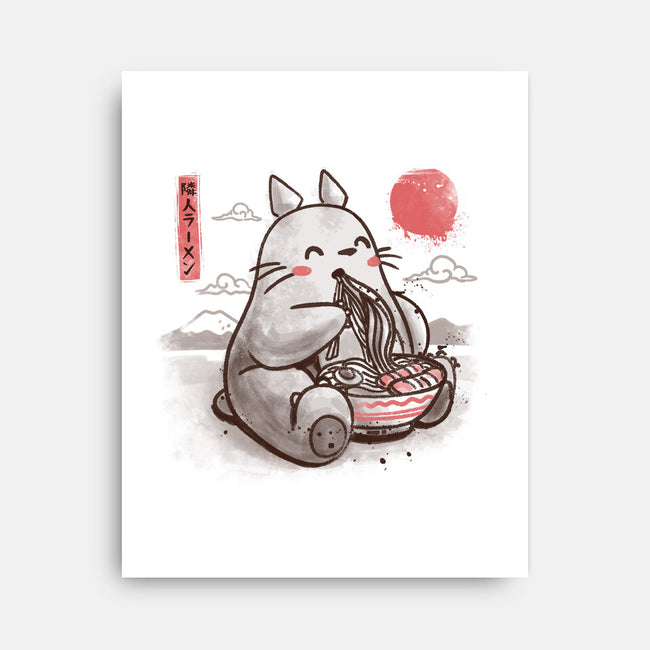 Ramen Neighbor-none stretched canvas-eduely