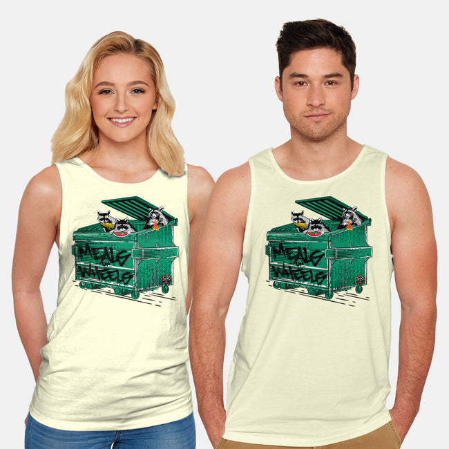 Meals On Wheels-unisex basic tank-rocketman_art