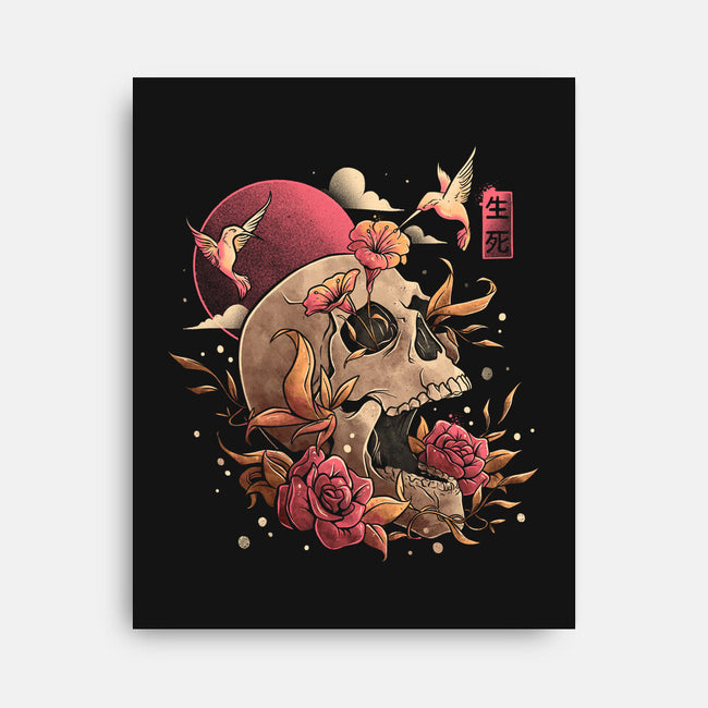Life And Death-none stretched canvas-eduely