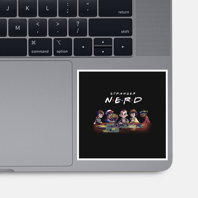 Stranger Nerd-none glossy sticker-fanfabio