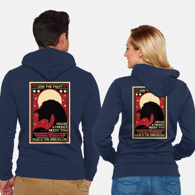 Fear Is The Mind Killer-unisex zip-up sweatshirt-jrberger