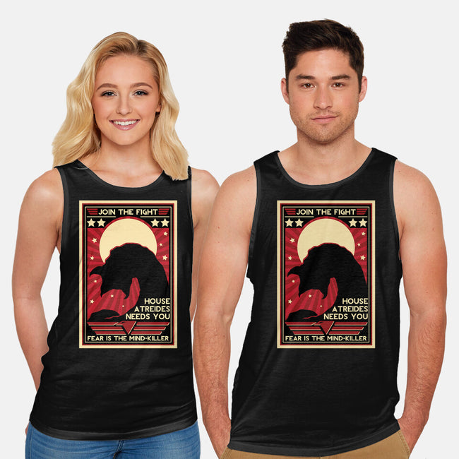 Fear Is The Mind Killer-unisex basic tank-jrberger