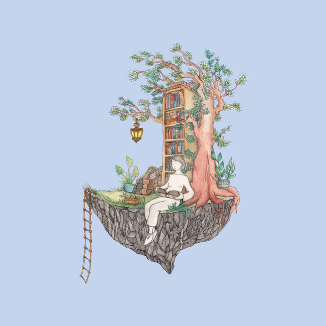 Library Island-none glossy sticker-Disha Lu
