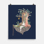 Library Island-none matte poster-Disha Lu