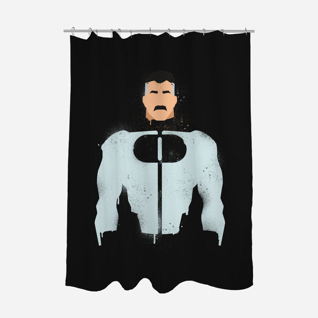 Omniman-none polyester shower curtain-Ursulalopez