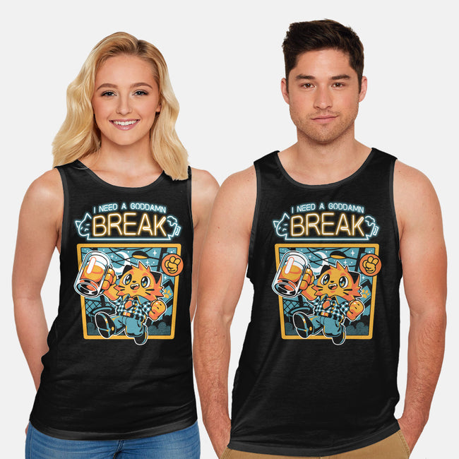 I Need A Break-unisex basic tank-ilustrata