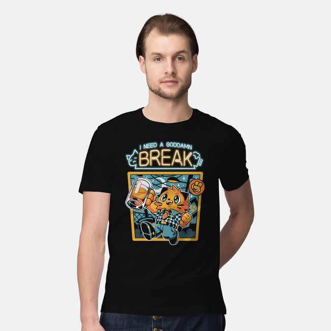 I Need A Break-mens premium tee-ilustrata