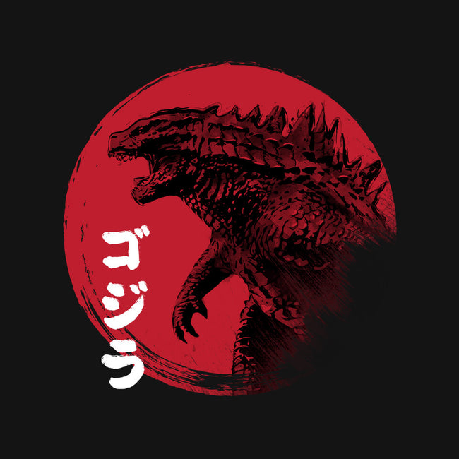 Red Sun Kaiju-none non-removable cover w insert throw pillow-DrMonekers