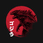 Red Sun Kaiju-none stretched canvas-DrMonekers