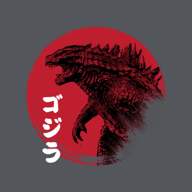 Red Sun Kaiju-none memory foam bath mat-DrMonekers