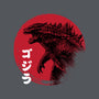 Red Sun Kaiju-none memory foam bath mat-DrMonekers