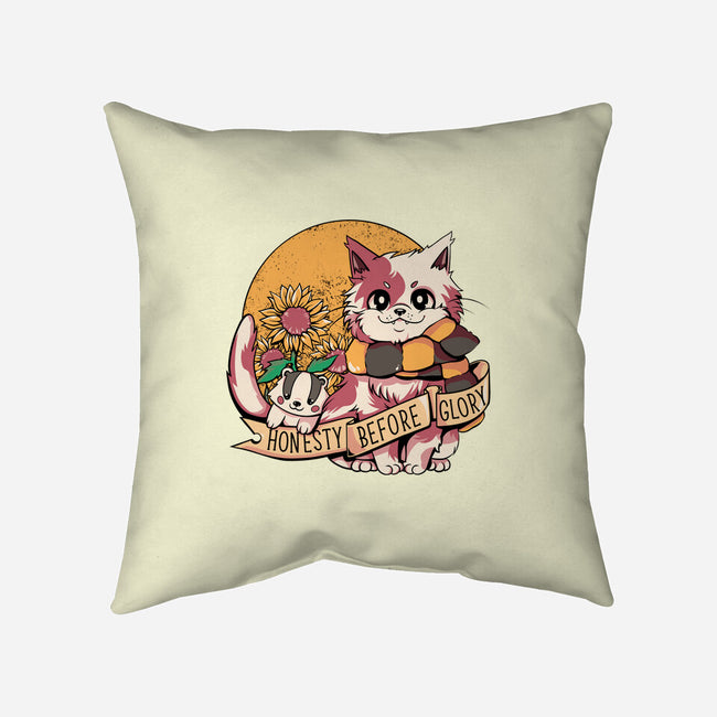 Honest Cat-none removable cover w insert throw pillow-tobefonseca
