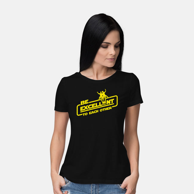 Return Of The Excellent Duo-womens basic tee-Boggs Nicolas