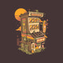 Arcade House-none non-removable cover w insert throw pillow-ilustrata