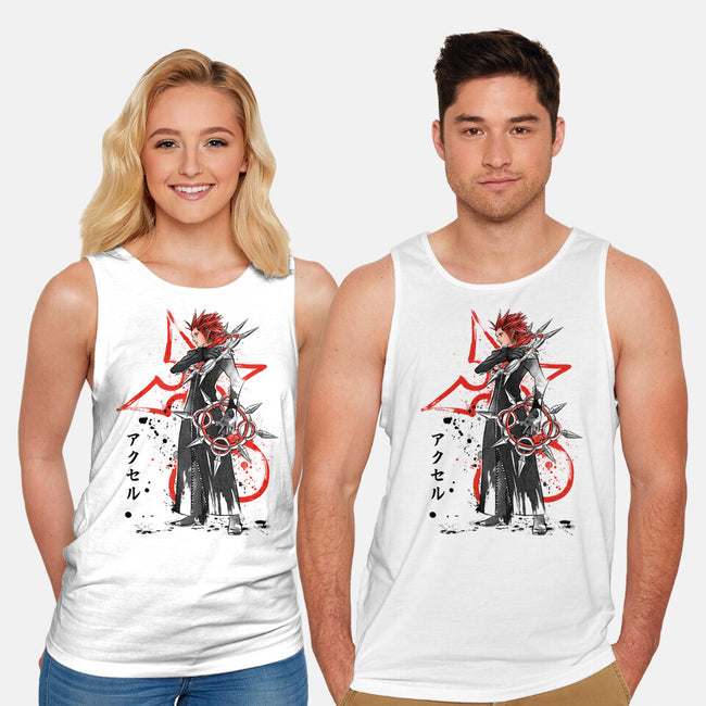 The Flurry Of Dancing Flames-unisex basic tank-DrMonekers