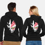 Hollow Mask-unisex zip-up sweatshirt-xMorfina