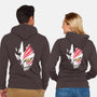 Hollow Mask-unisex zip-up sweatshirt-xMorfina