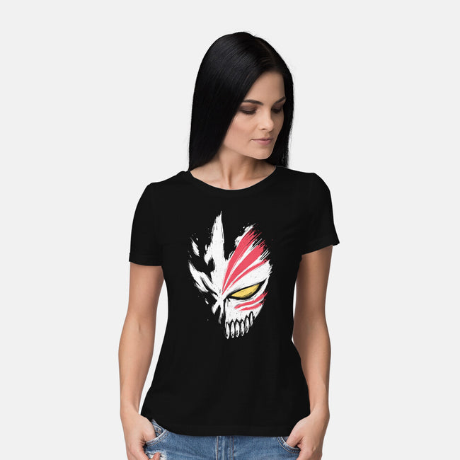 Hollow Mask-womens basic tee-xMorfina