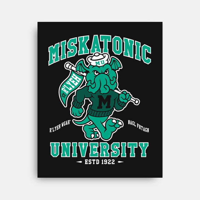 Miskatonic U-none stretched canvas-Nemons
