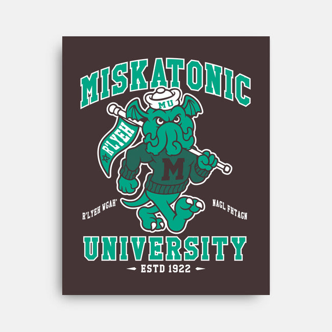 Miskatonic U-none stretched canvas-Nemons