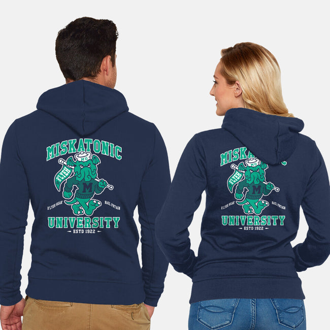 Miskatonic U-unisex zip-up sweatshirt-Nemons