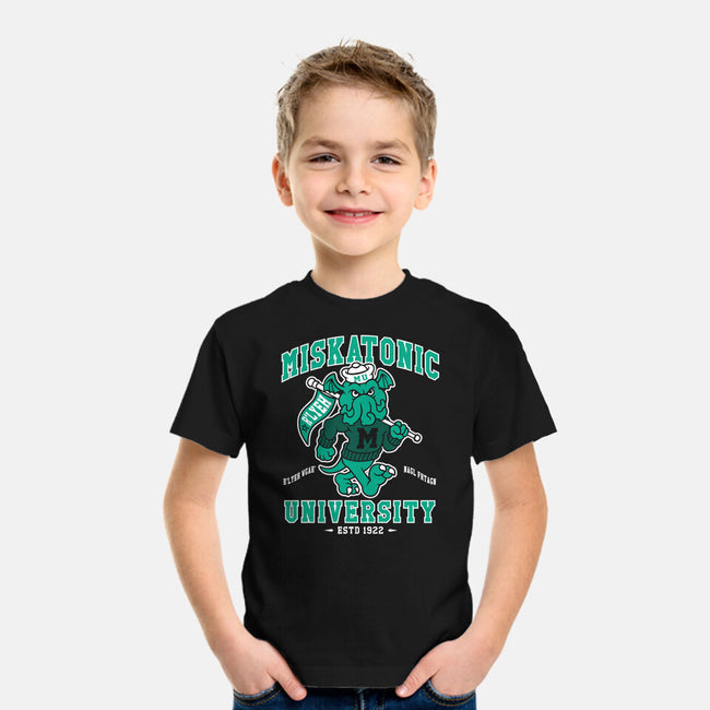 Miskatonic U-youth basic tee-Nemons