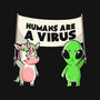 Humans Are A Virus-none memory foam bath mat-eduely