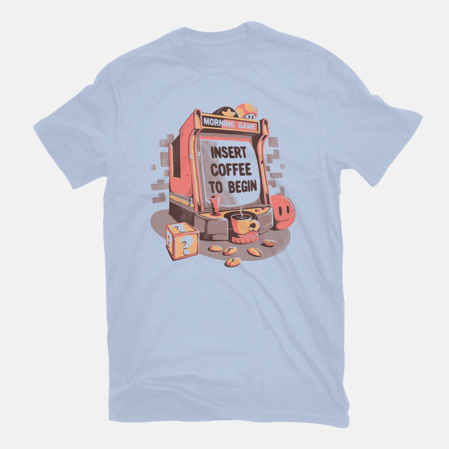 Insert Coffee To Begin-mens premium tee-eduely