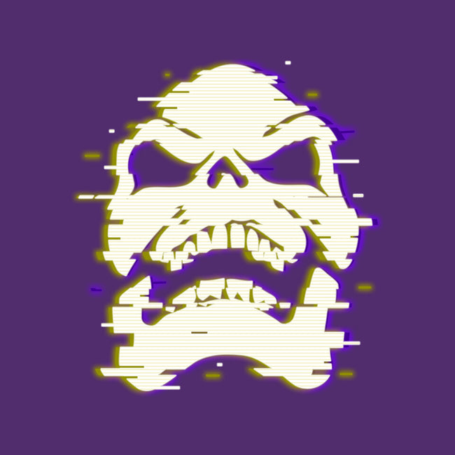 Glitchy Skull-youth basic tee-Skullpy