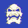 Glitchy Skull-none stretched canvas-Skullpy