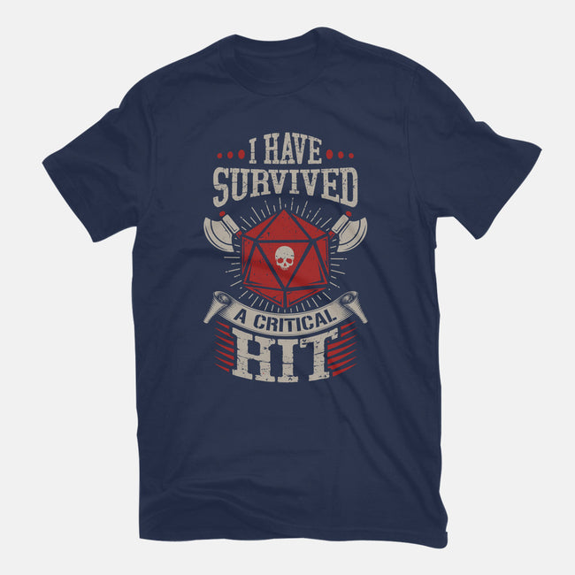 I Survived A Critical Hit-womens fitted tee-ShirtGoblin